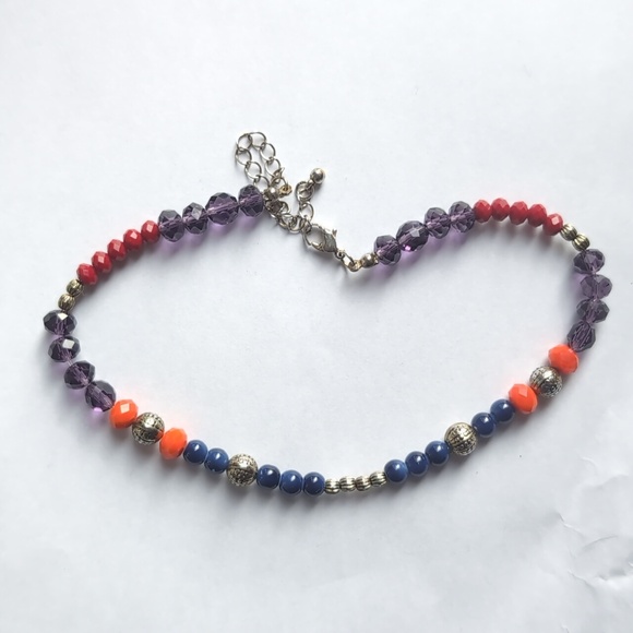 Topshop Bead crystal choker with extender necklace - Picture 2 of 3